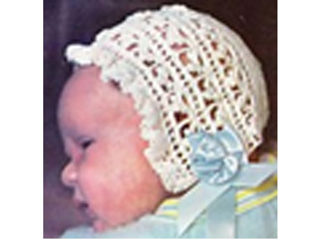 Crochet bonnet Called Bonnie