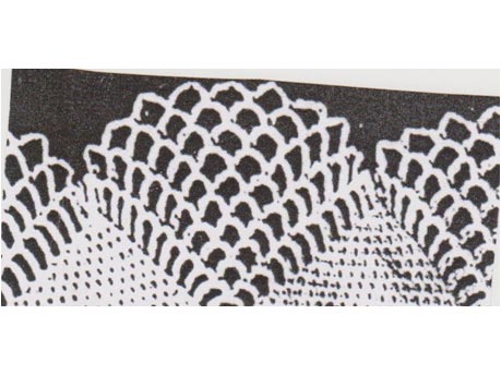 Crochet shawl edges and pillowcases