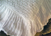 Material shawl with pillowcase