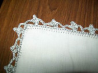 Crochet edges for sick rag or burp rags